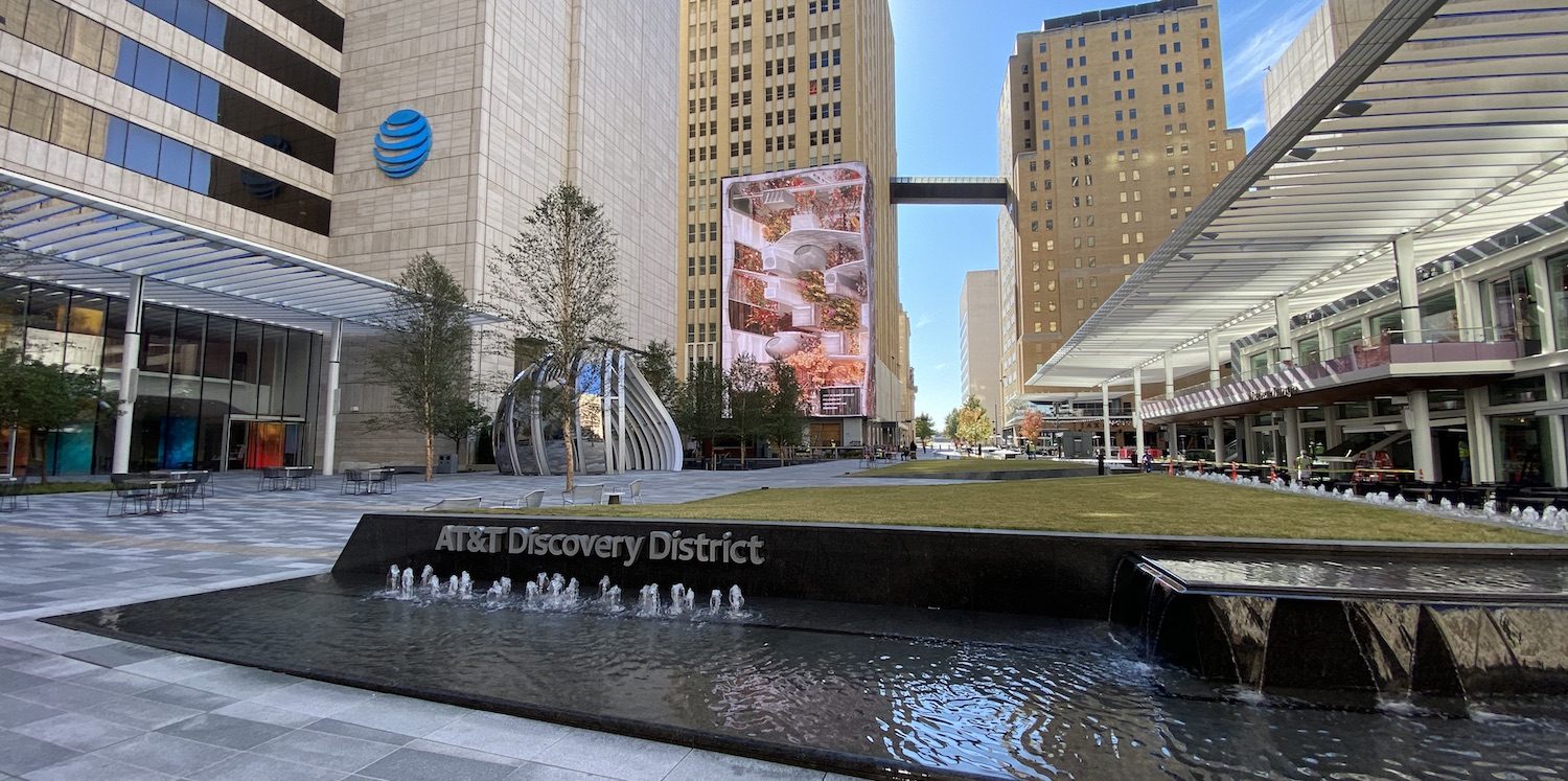 AT&T Discovery District in Dallas, headquarters of a LinkedIn Top Company