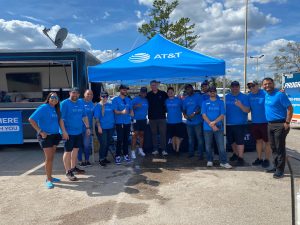 Florida Response team poses together in AT&T shirts