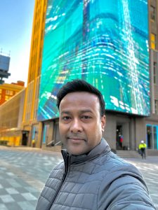 Kartik at the AT&T Discovery District in Dallas, TX