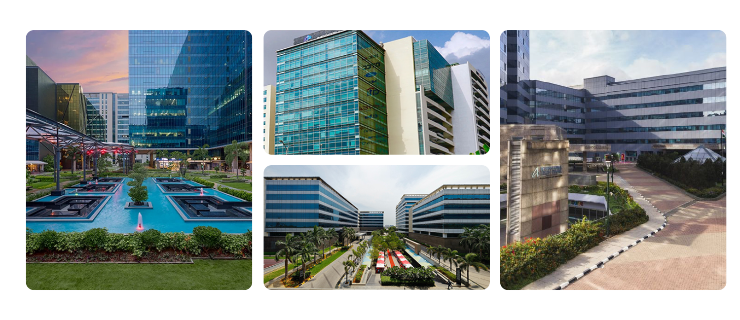 Collage of IDC office buildings