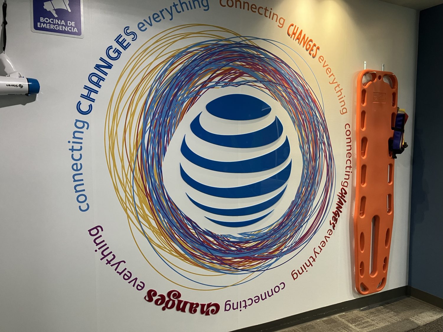 AT&T Globe mural
