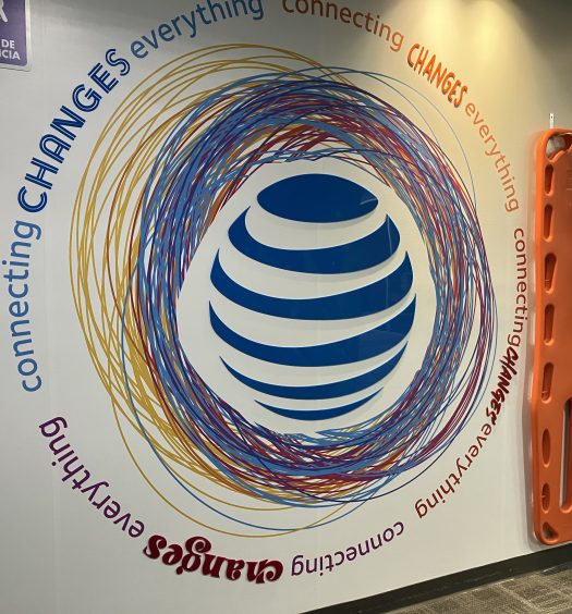 AT&T Globe mural